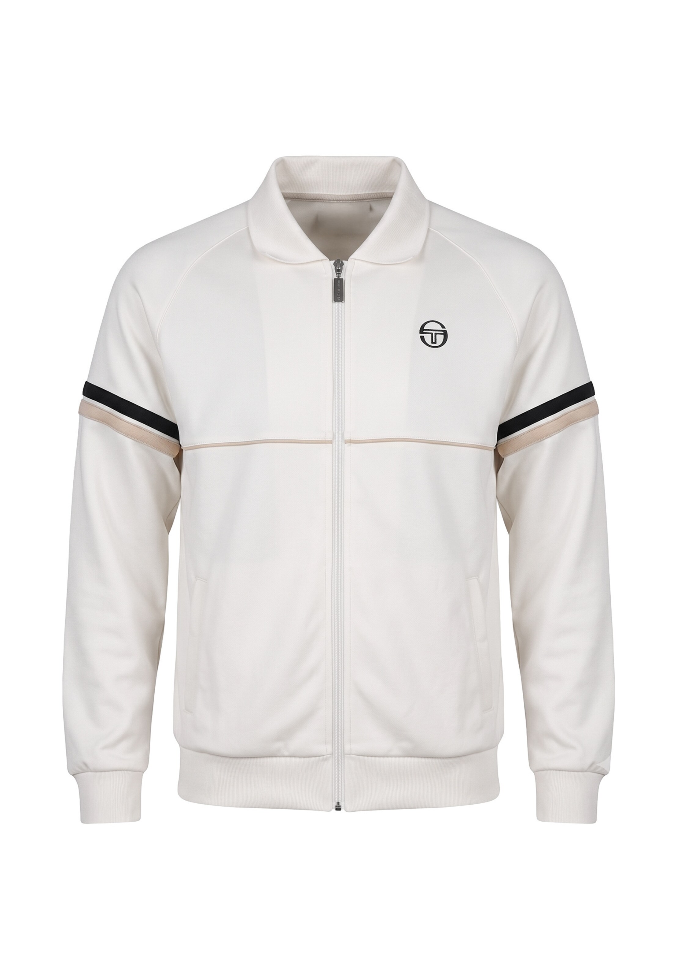 Giacca per l'allenamento 'Orion 024' di Sergio Tacchini in bianco: frontale
