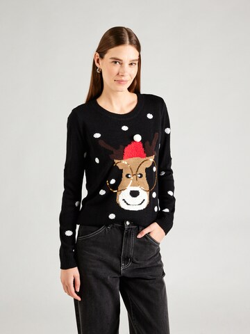 VERO MODA Pullover 'Tinsel' i sort: forside