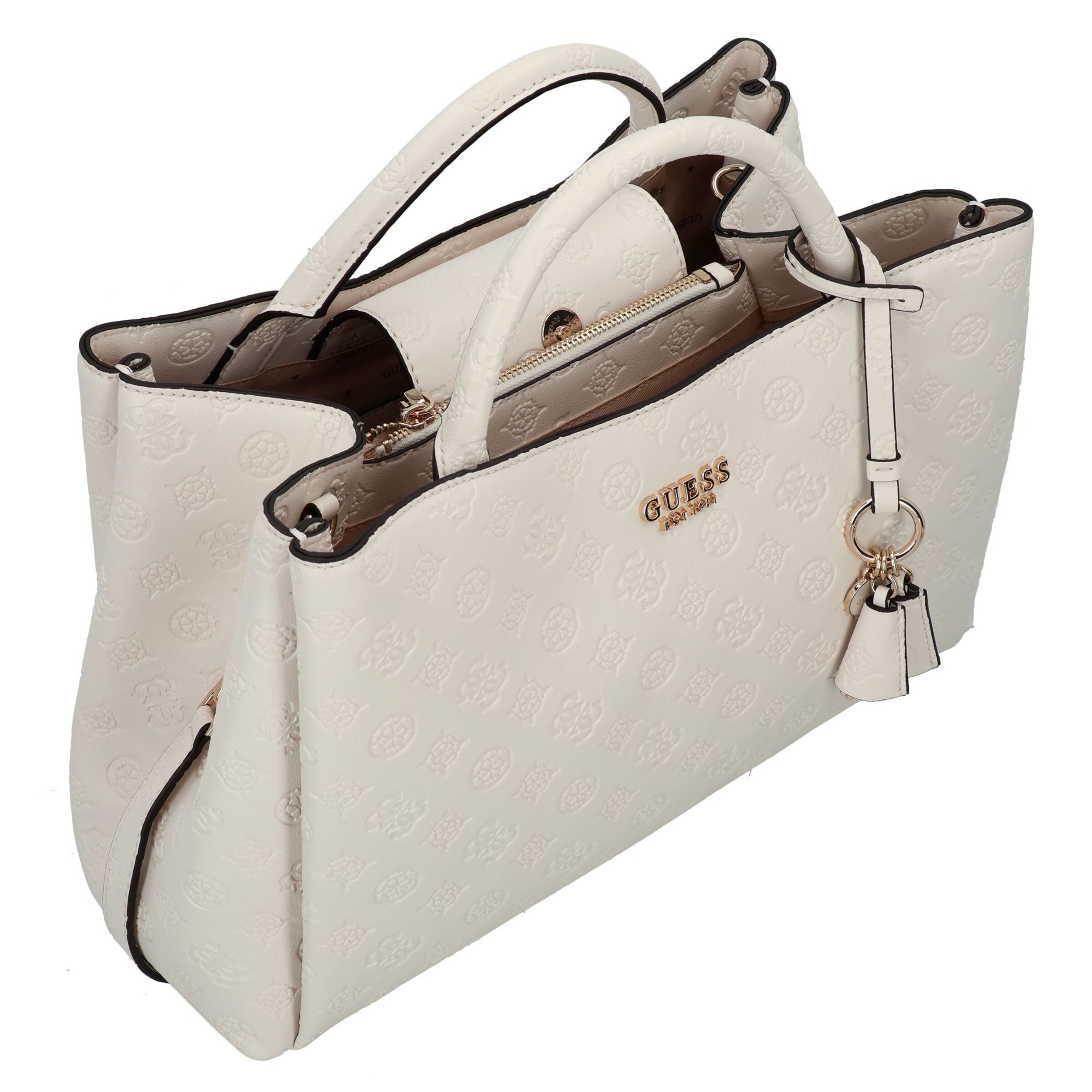 GUESS Schultertasche 'Phoebe' in Beige