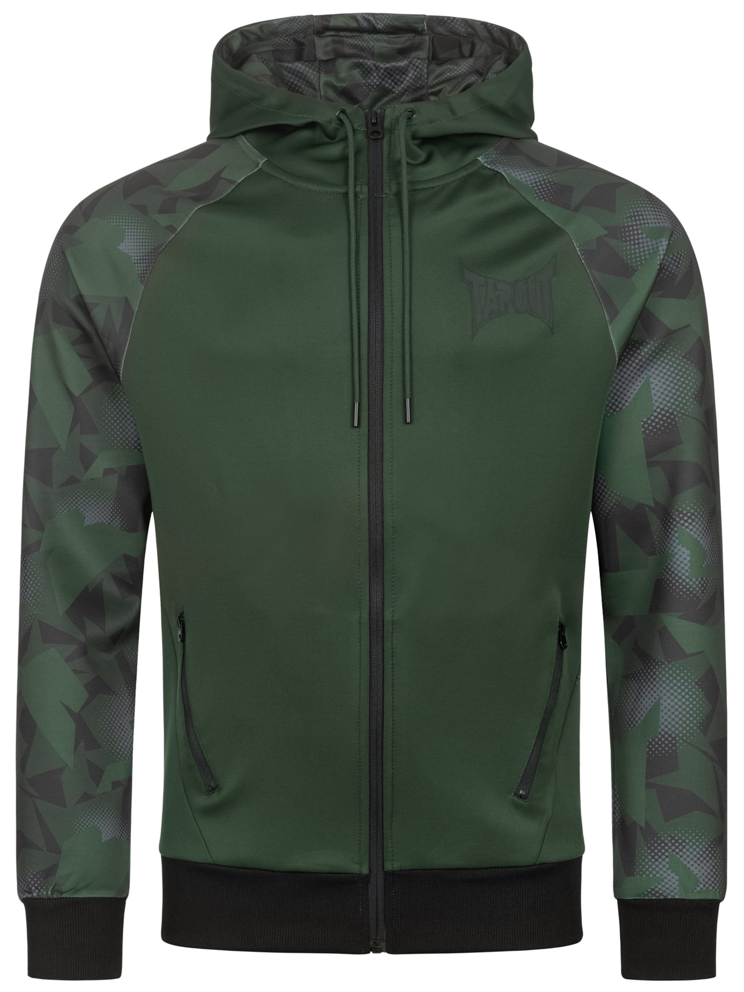 Tapout Αθλητική ζακέτα φούτερ σε πράσινο: μπροστά