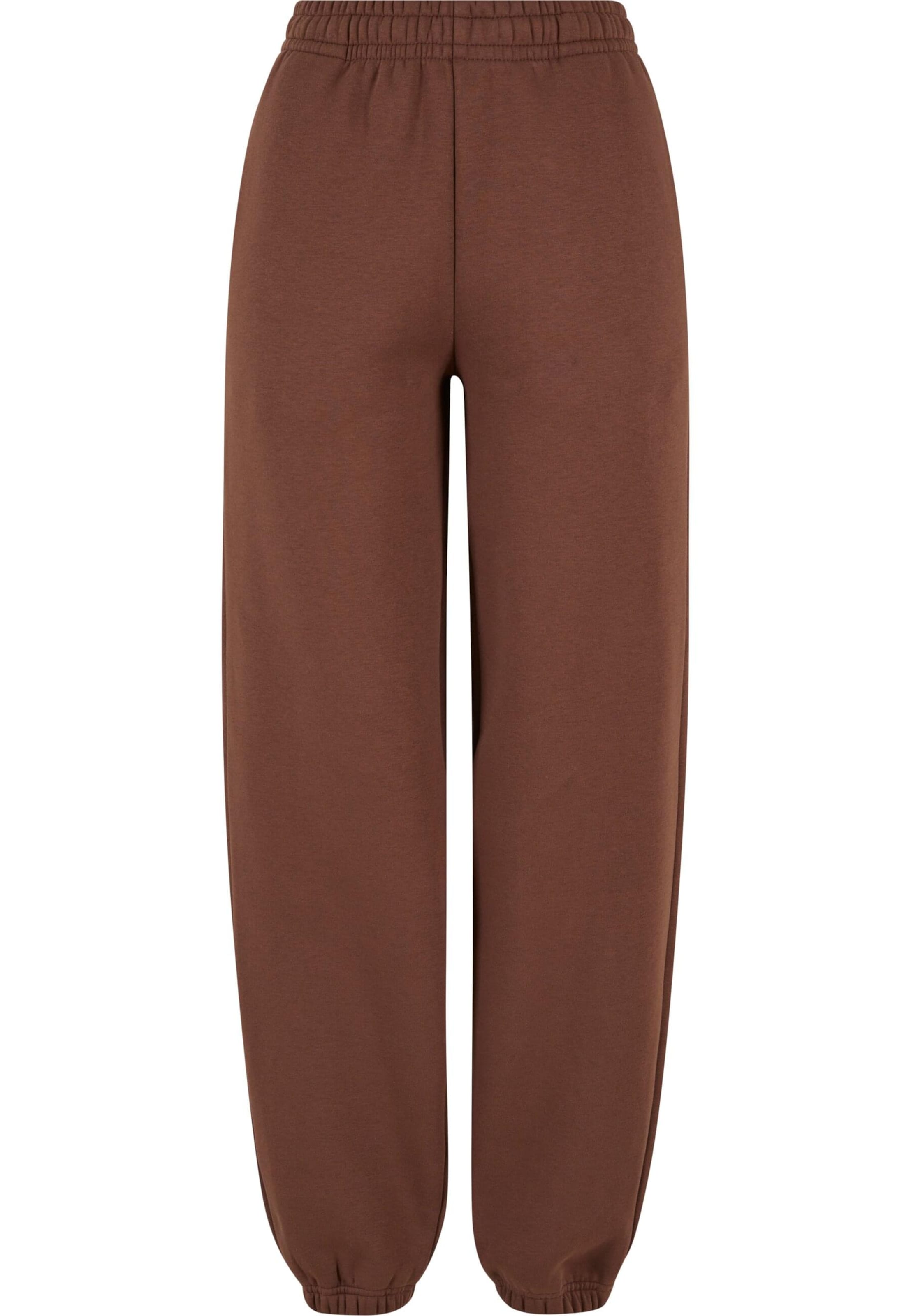 Urban Classics Trousers in Brown: front