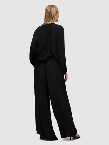 Wide leg Pantaloni con pieghe 'HEZZY' di AllSaints in nero