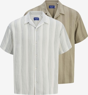 JACK & JONES Рубашка 'JOREaster Patras' в Бежевый: спереди