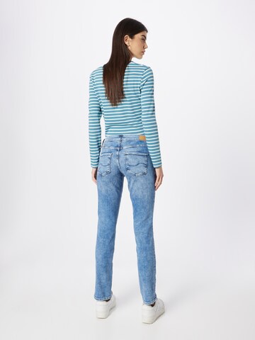 Slimfit Jeans 'Catie' de la QS pe albastru