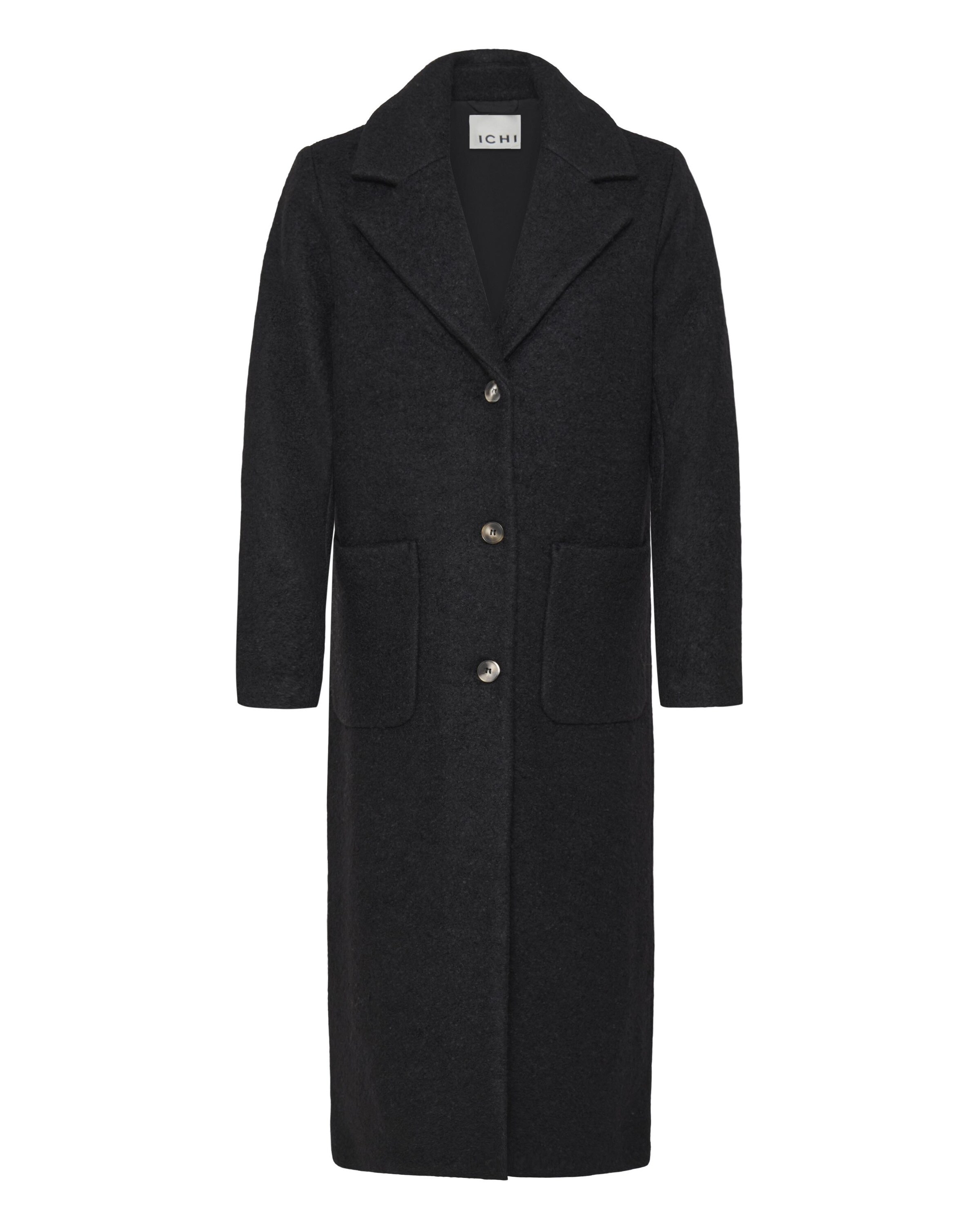 Manteau mi-saison 'IHSTIPA' ICHI en noir : devant