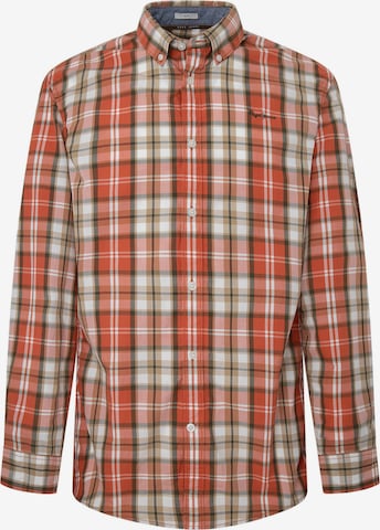 Pepe Jeans Regular fit Button Up Shirt 'Peterson' in Orange: front