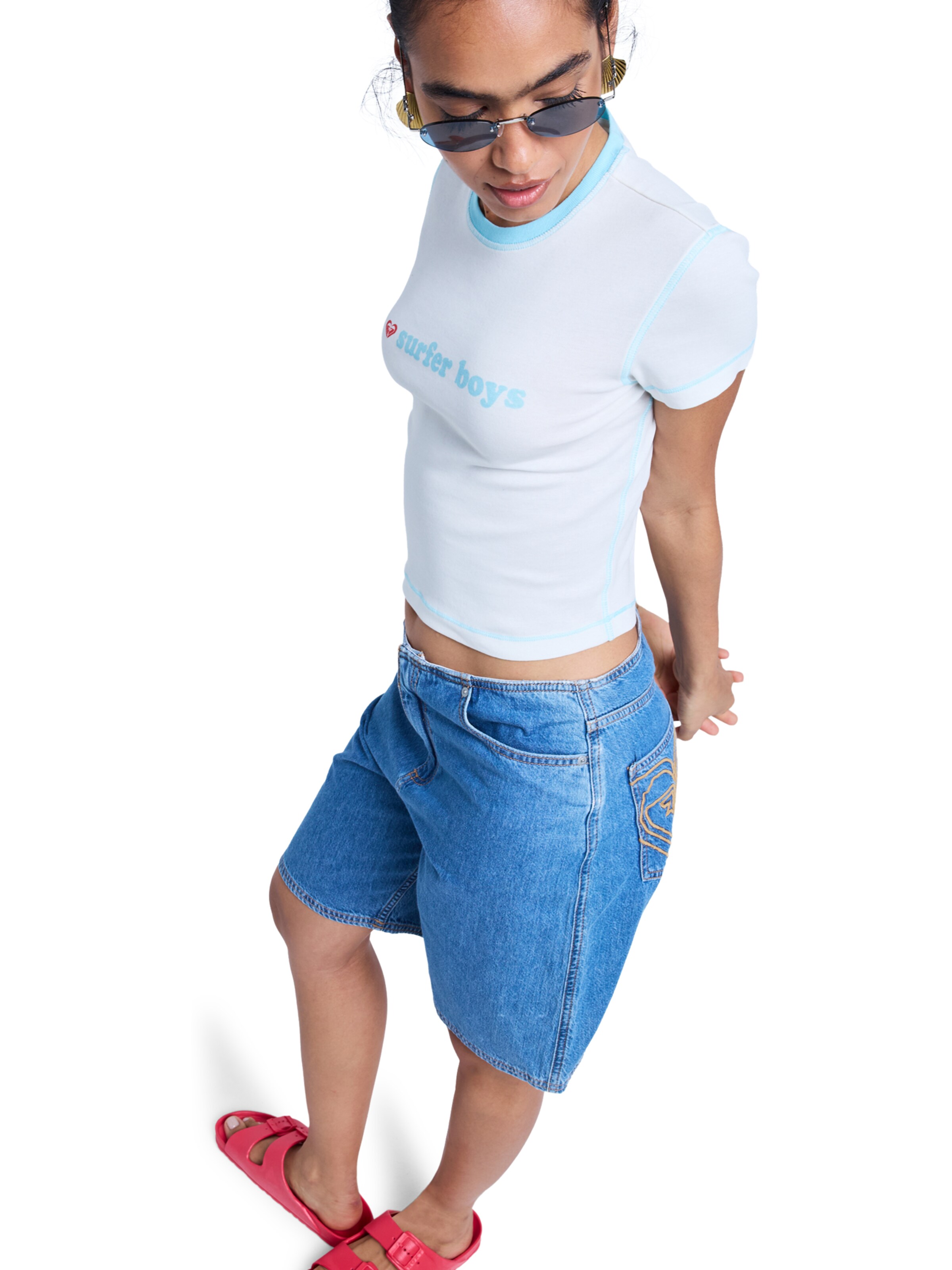 ROXY Tričko 'Sea You Later ' - Biela