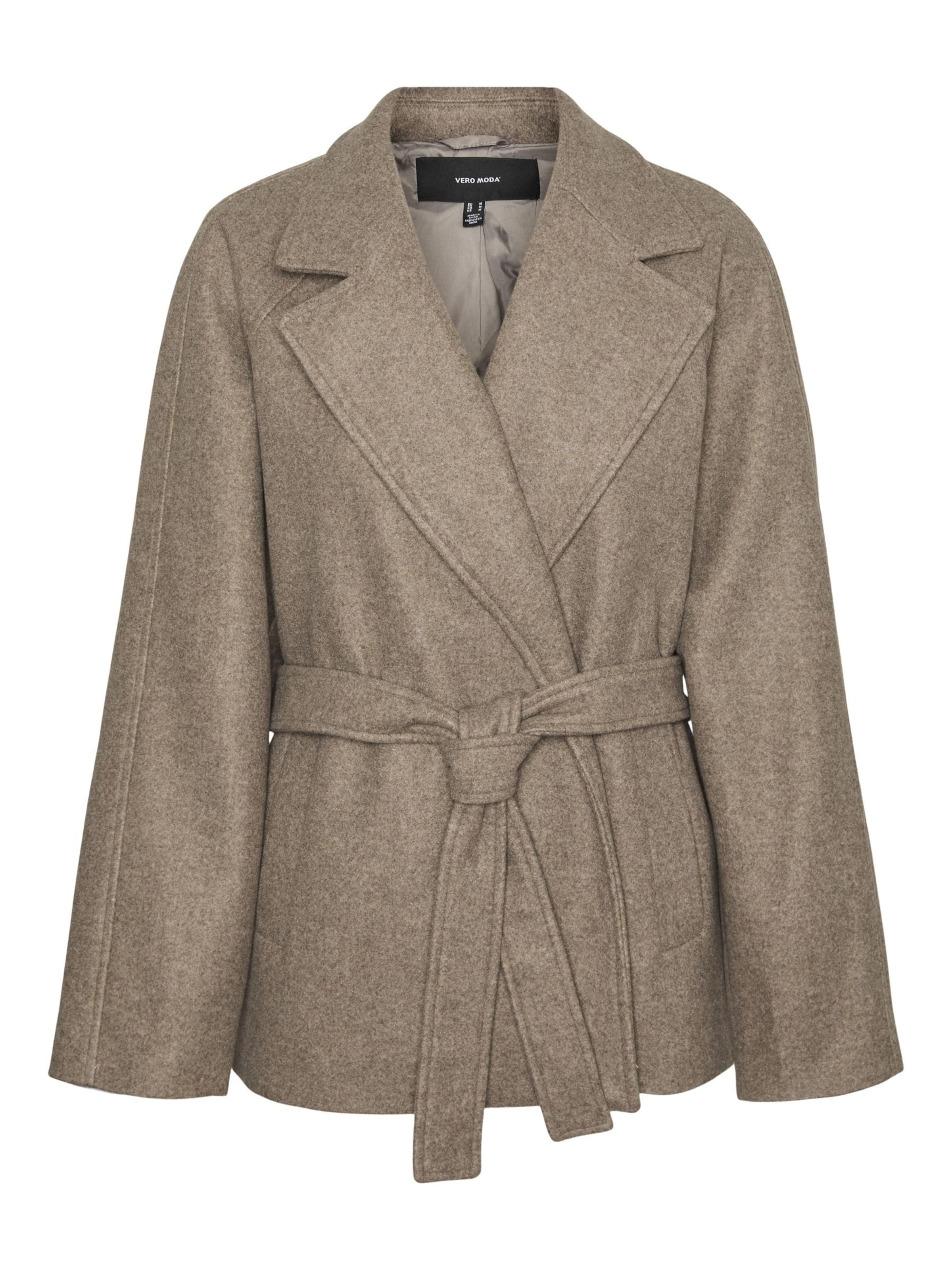 VERO MODA Демисезонное пальто 'VMFORTUNEAYA' в Коричневый: спереди