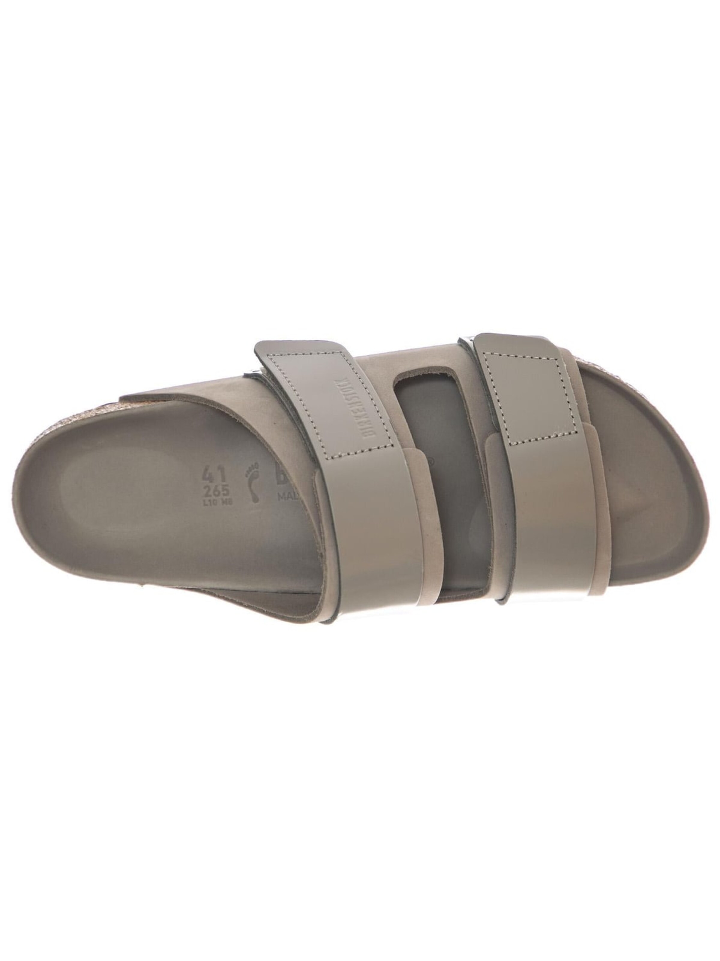 BIRKENSTOCK Sandały 'Uji stone coin, Nubuck Leather/High Shine Leather' w kolorze szary