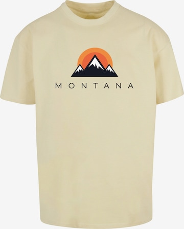 Merchcode Shirt 'Montana' in Geel: voorkant