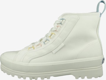 SUPERGA Lace-Up Ankle Boots in White