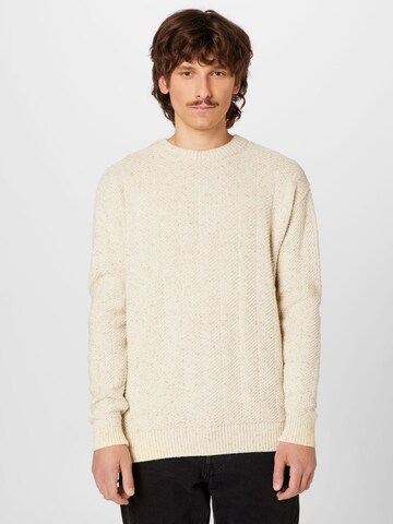 MUSTANG Sweater in Beige: front