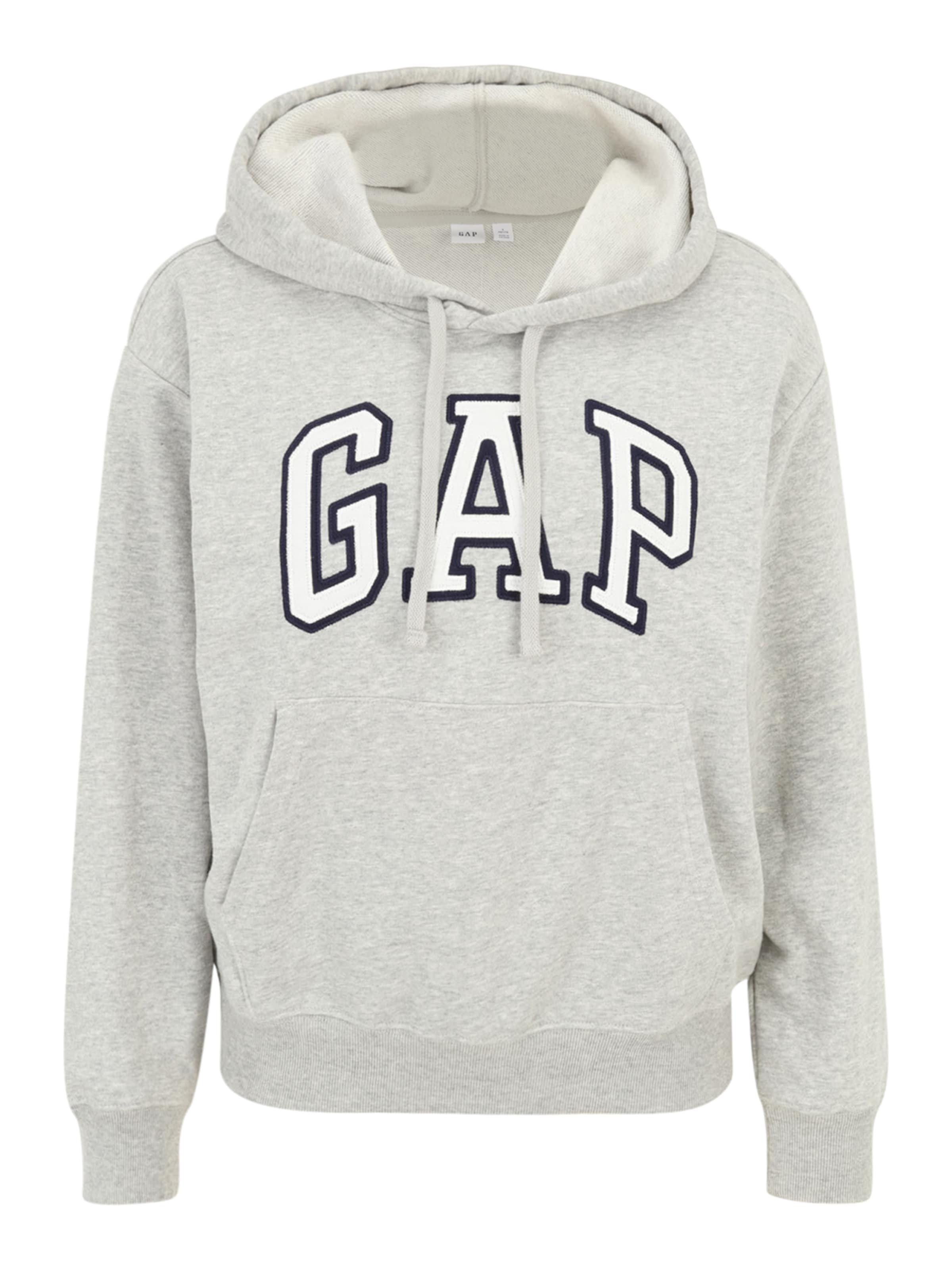 Gap Petite Sweatshirt 'HERITAGE' in Grey: front