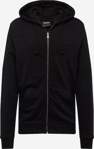 Lyle & Scott Sweat jacket in Black: front