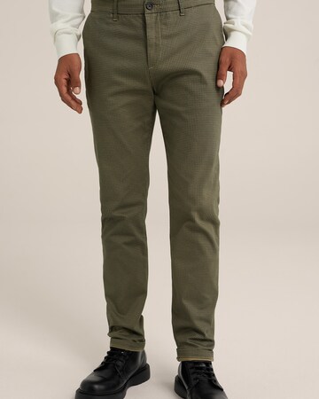 WE Fashion Slim fit Chino Pants in Green