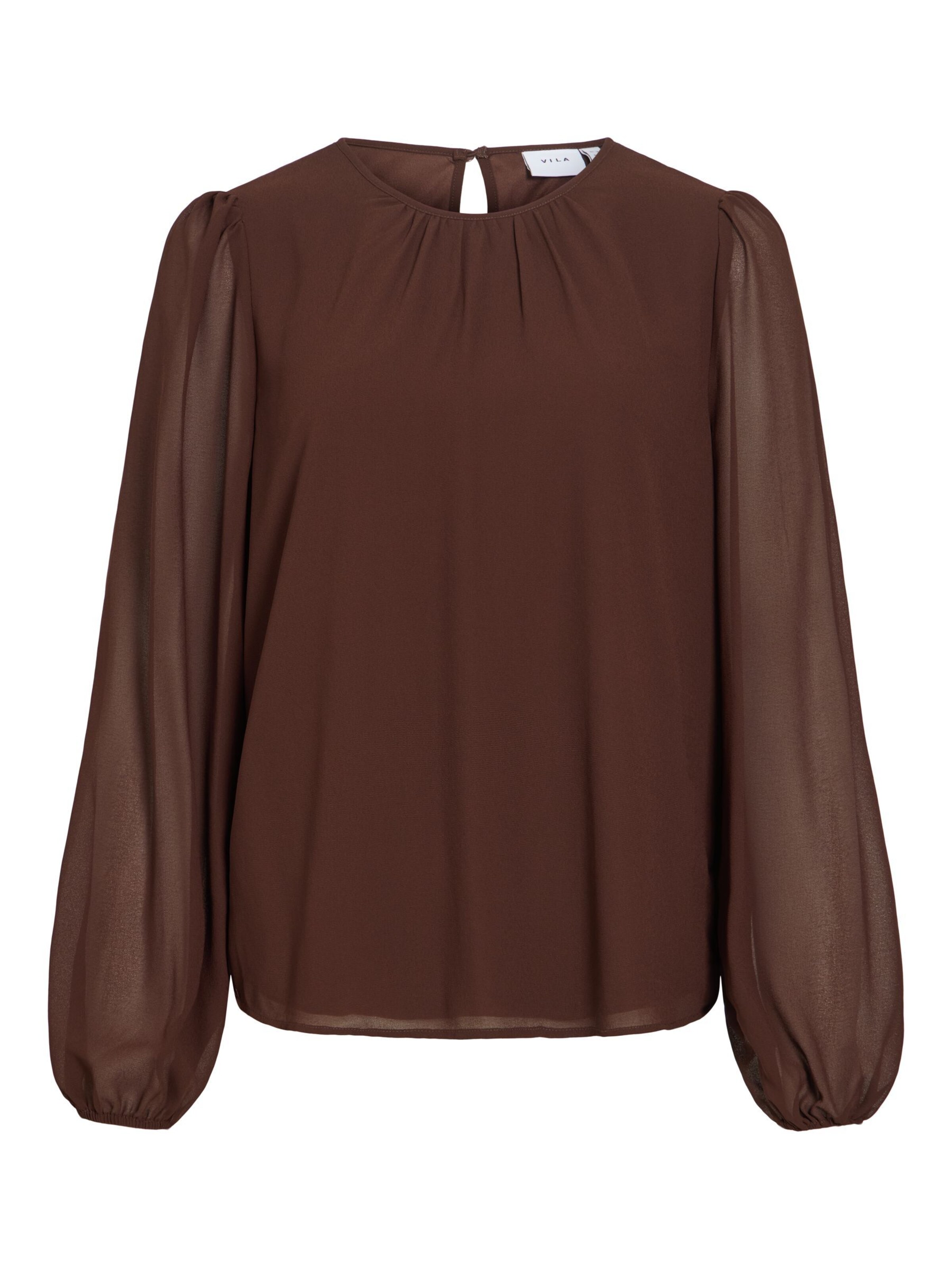 VILA Blouse in Brown: front