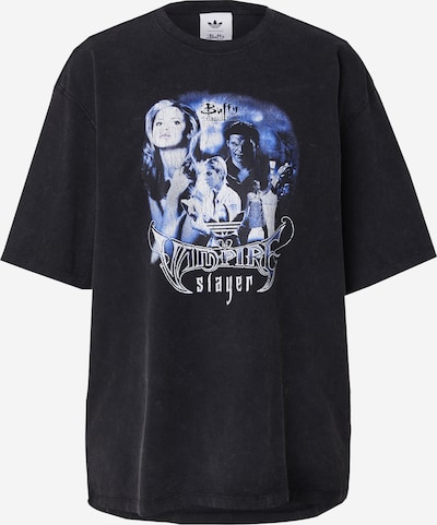 Marškinėliai 'BUFFY' iš ADIDAS ORIGINALS, spalva – tamsiai mėlyna / juoda / balta, Prekių apžvalga