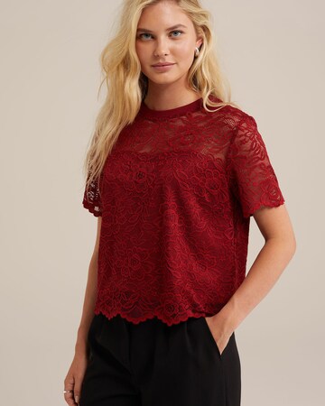 WE Fashion Shirt in Rot: Vorderseite