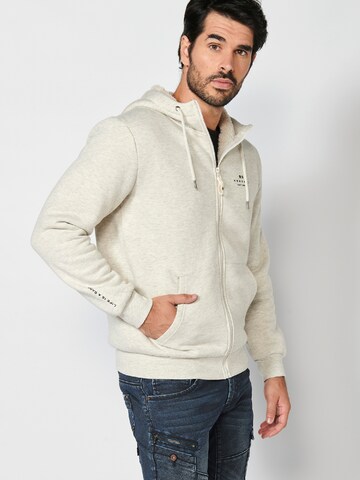 KOROSHI Sweatjacke in Beige