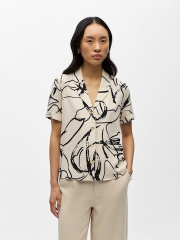 OBJECT Bluse 'OBJSanne' in Beige: Vorderseite