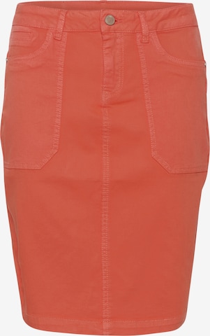 Cream Skirt 'Ann' in Orange: front
