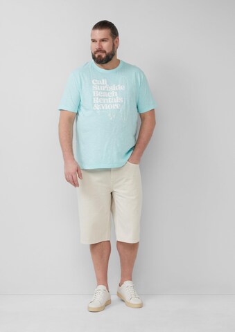 s.Oliver Men Big Sizes Shirt in Blue