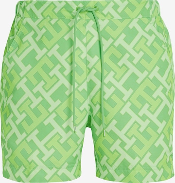 Shorts de bain Tommy Hilfiger Underwear en vert : devant