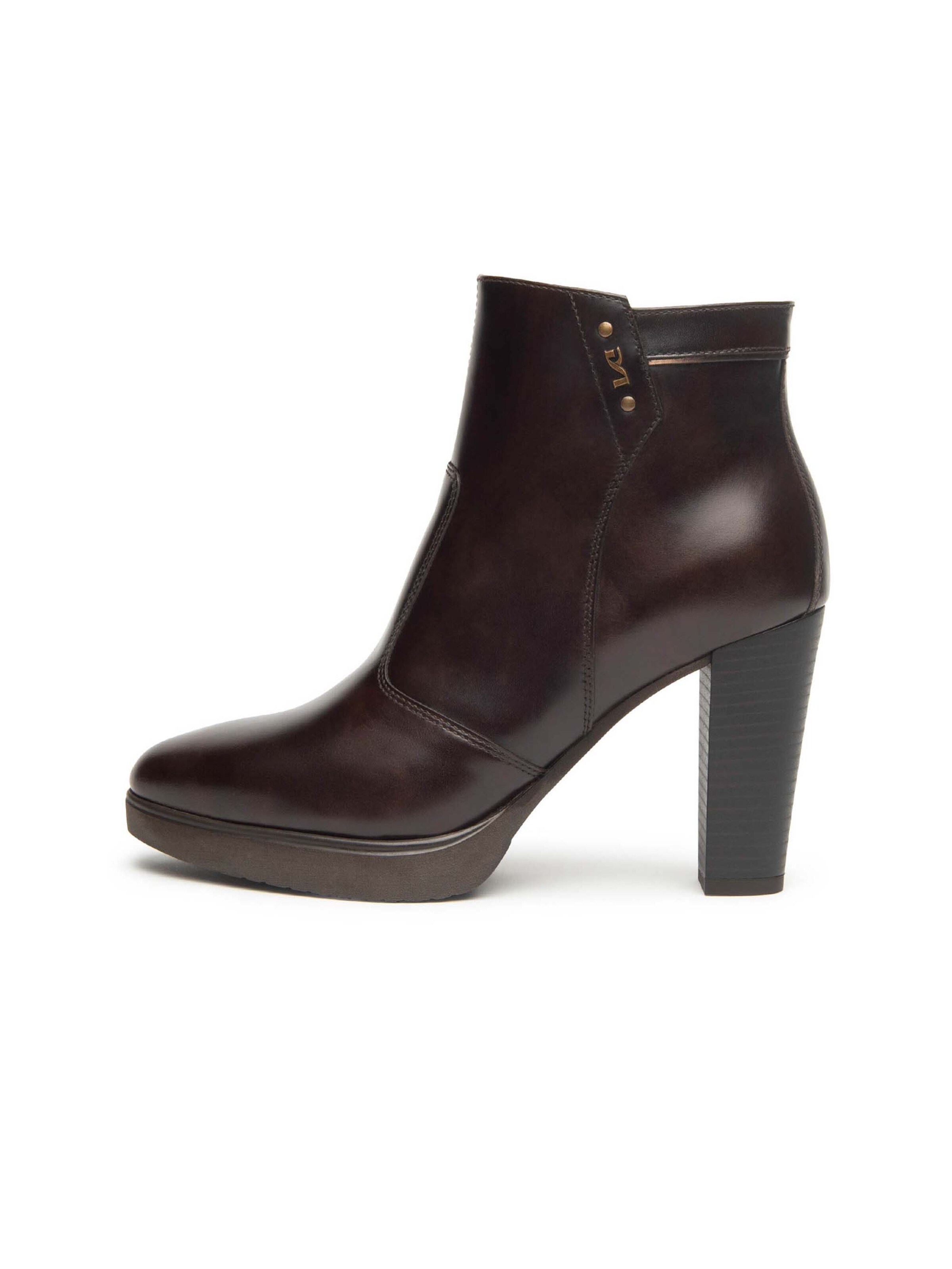 Nero Giardini Enkellaarsje 'Altilia' in Bruin: voorkant