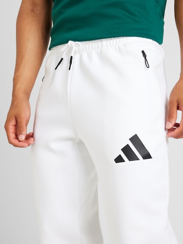 ADIDAS SPORTSWEAR Tapered Παντελόνι φόρμας 'Z.N.E.' σε λευκό