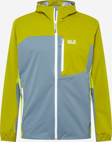 JACK WOLFSKIN - Casaco outdoor 'Eagle Peak II' em cinzento: frente