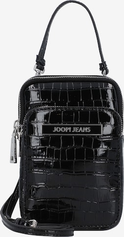 JOOP! Jeans Crossbody Bag 'Domenica Croco Maria' in Black: front