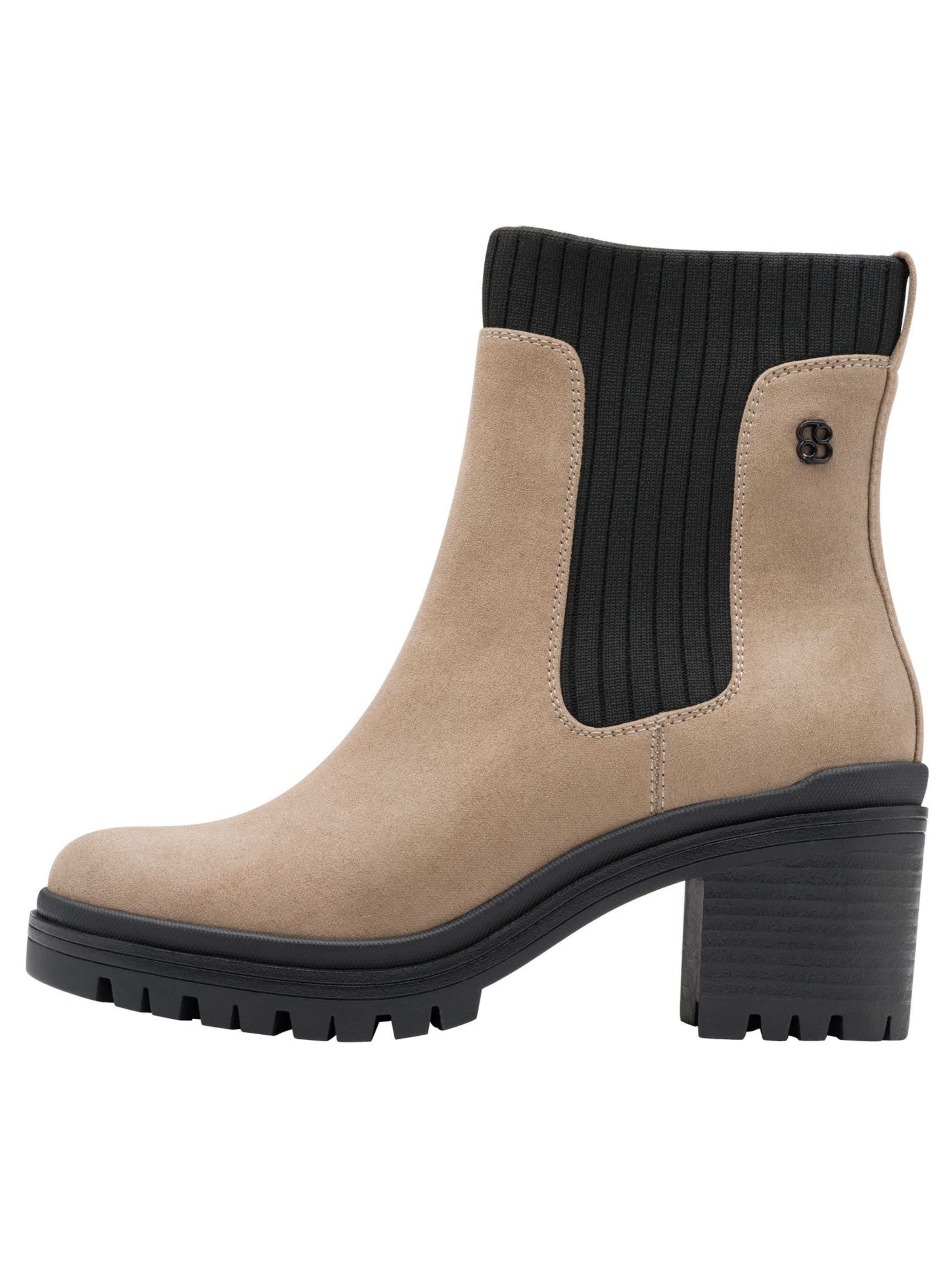 s.Oliver Enkellaarsjes in Beige