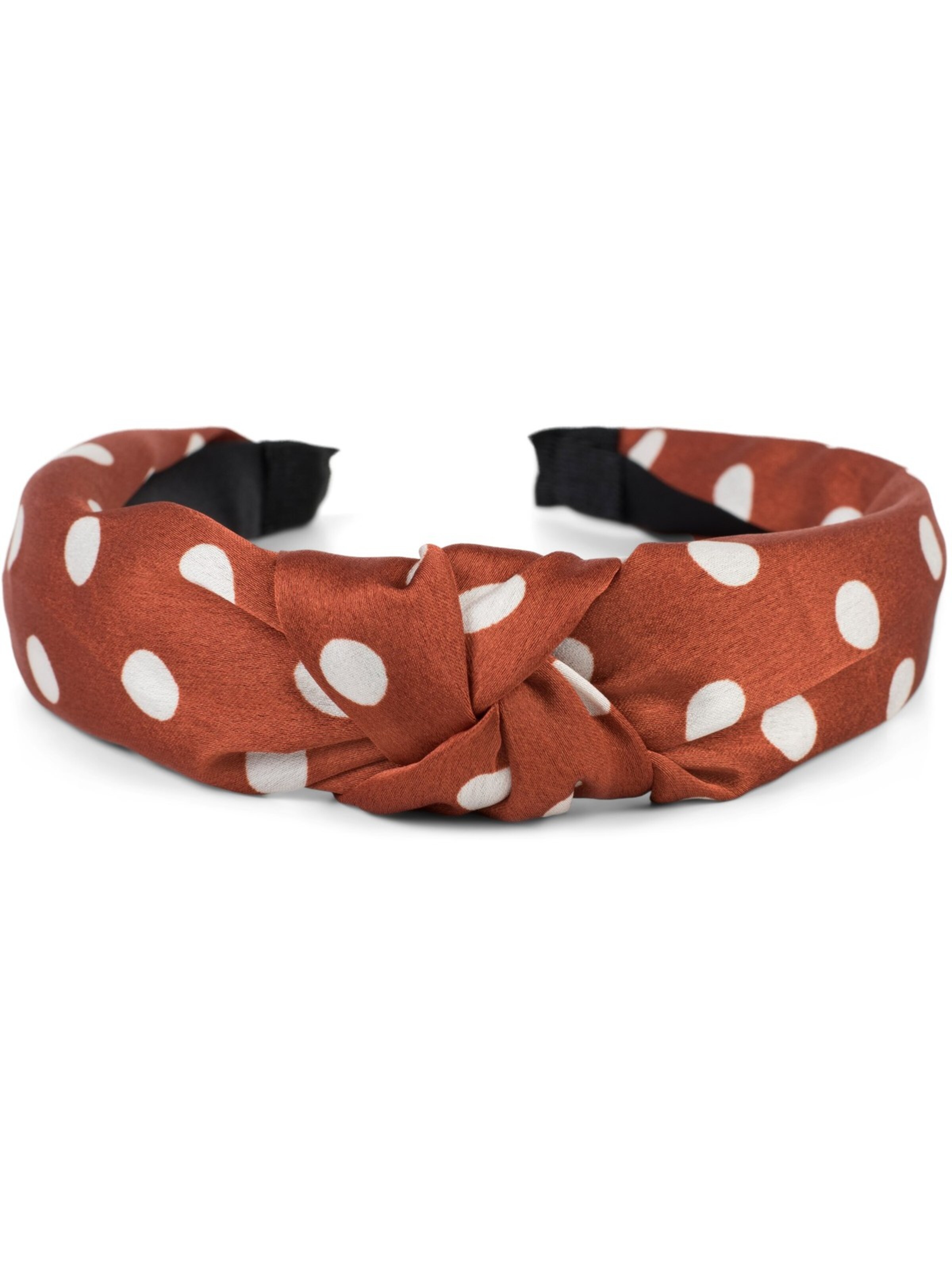 styleBREAKER Hair jewelry 'Haarreif gepunktet mit Knoten Rockabilly' in Brown