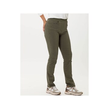 BRAX Slimfit Jeans in Groen: voorkant