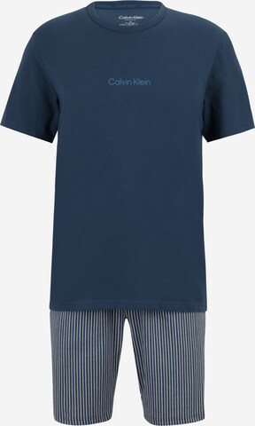 Calvin Klein Underwear - Pijama corto en azul: frente