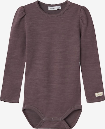 NAME IT Strampler in Braun: Vorderseite