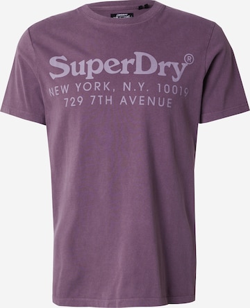 T-Shirt 'VENUE' Superdry en violet : devant