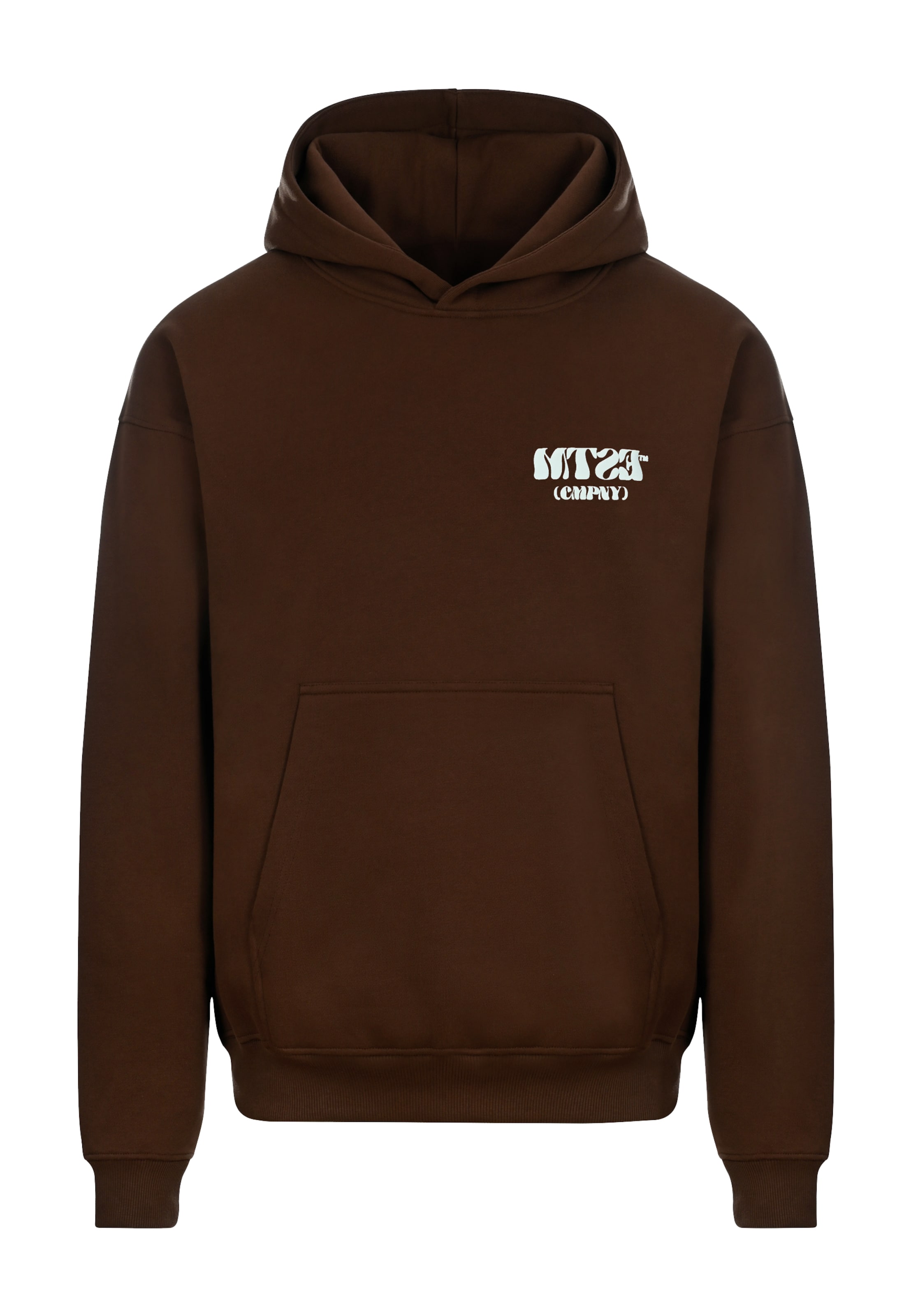 ESTEEM Collegepaita ' CMPNY Oversized ' värissä ruskea: etupuoli
