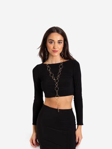 THE-ARE - Camisa em preto: frente