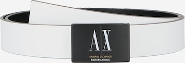 ARMANI EXCHANGE - Cinturón en negro: frente