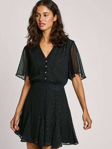 Pepe Jeans Jurk 'Anubis' in Zwart: voorkant