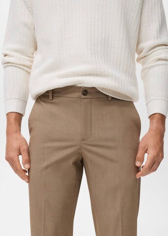 MANGO MAN Slimfit Hose 'Bologna' in Beige