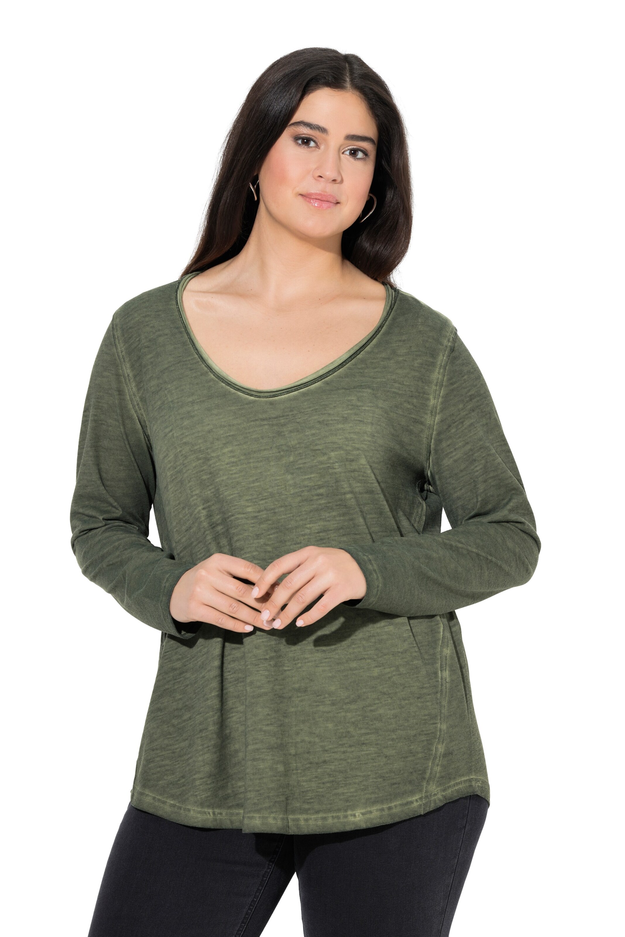 Ulla Popken Shirt in Green: front