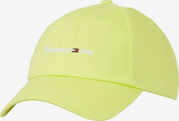 Tommy Jeans Cap in Yellow: front