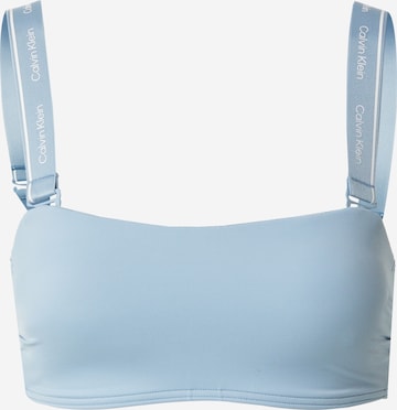 Hauts de bikini Calvin Klein Swimwear en bleu : devant
