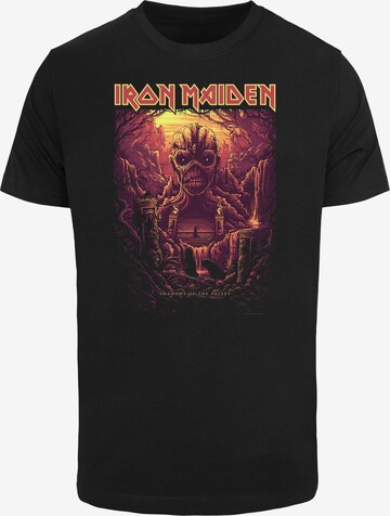 Merchcode Shirt 'Iron Maiden - Mummy' in Zwart: voorkant