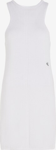 Calvin Klein Jeans Gebreide jurk in Wit: voorkant
