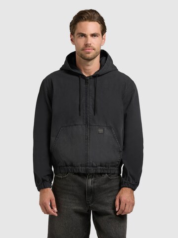khujo Jacke 'DARREL' in Schwarz: Vorderseite