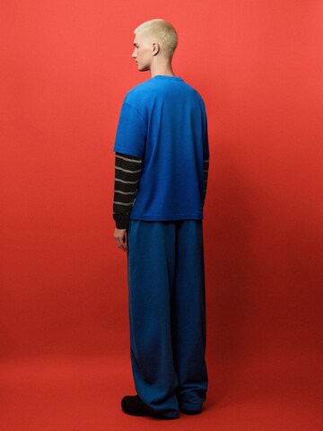 Baggy Pantalon Bershka en bleu