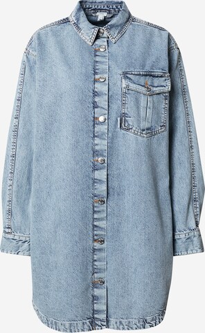 Robe-chemise River Island en bleu : devant